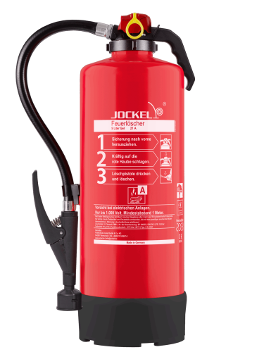 Jockel 9L Gel Feuerlöscher Lithiumbrand fluorfrei inkl. Halterung u. Plakette